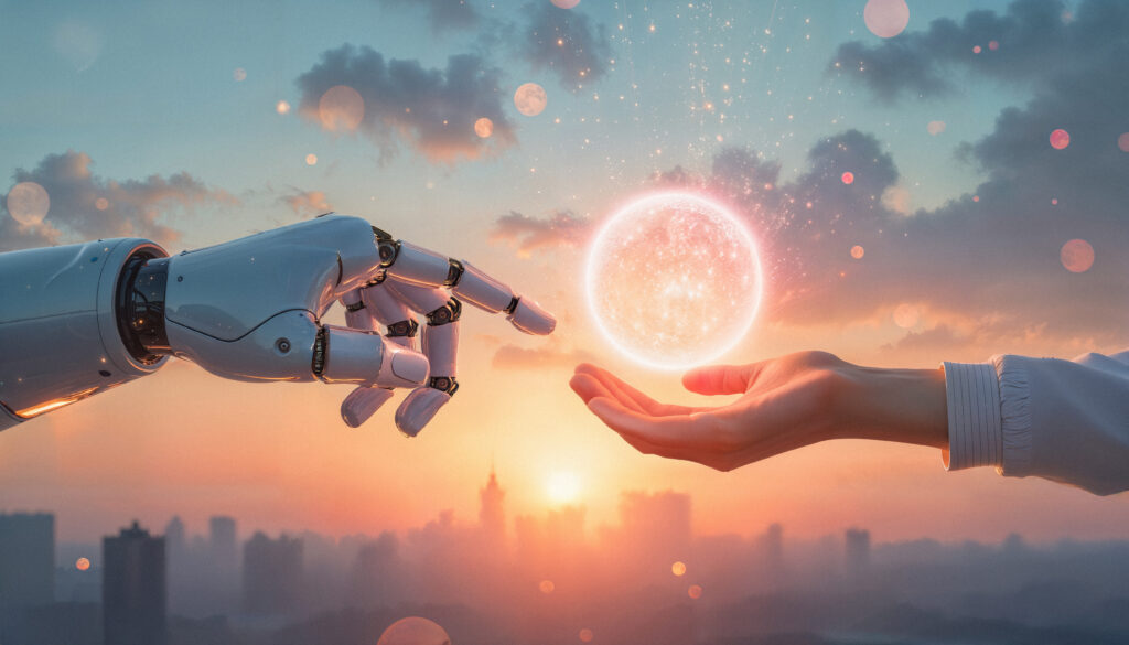 Generative AI technology driving innovation across content, code, images, and data insights in a business setting